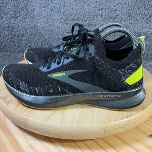 Brooks Levitate 4 Running Shoe Womens Size 7 Black Yellow Gym Training Sneakers